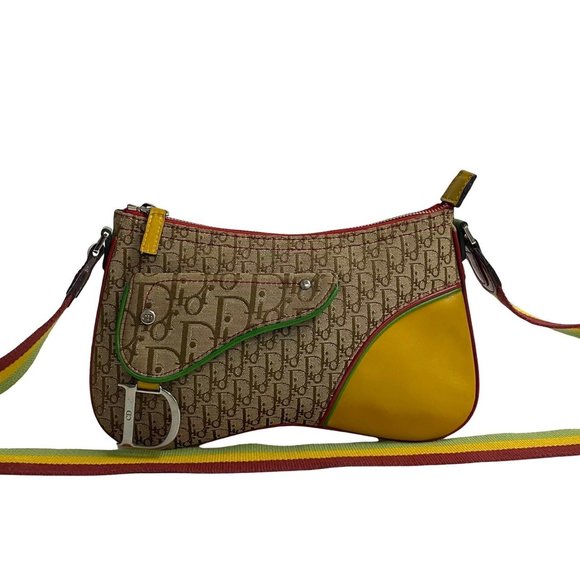DIOR Cream Leather Shoulder Bag - Picture 1 of 8